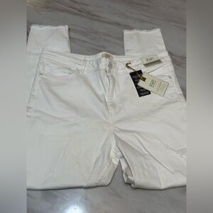 F&F mid-rise skinny jeans size 12 ankle grazer stretch woman’s jeans